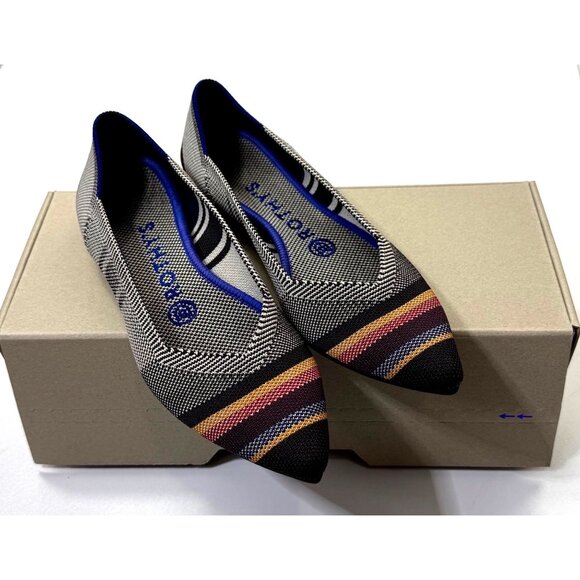 Rothy’s The Point VIB Inverse Stripe Womens 6.5